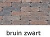 betonklinkers 20x5x7cm getrommeld waalformaat bruin zwart