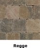 metro trommelsteen 15x15x6cm brons genuanceerd Regge