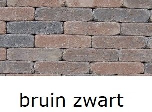 betonklinkers 20x5x7cm getrommeld waalformaat bruin zwart