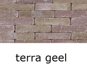 betonklinkers 20x5x7cm getrommeld waalformaat terra geel