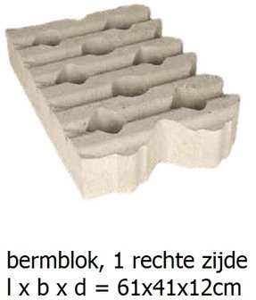 bermblok grastegel beton 61x41x12cm 