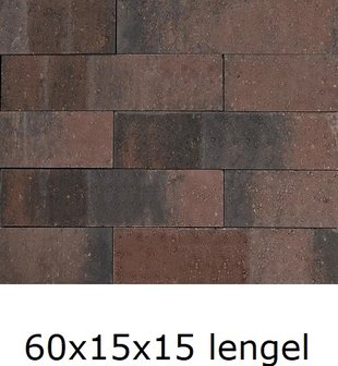 15x15x60cm stapelblok wallblock old lengel brons