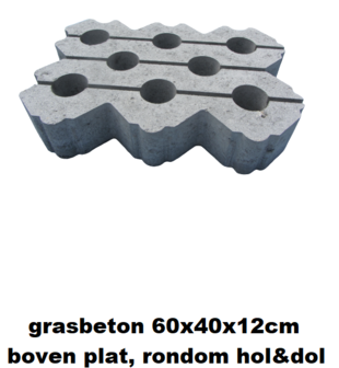 grasbeton plat 60x40x12cm