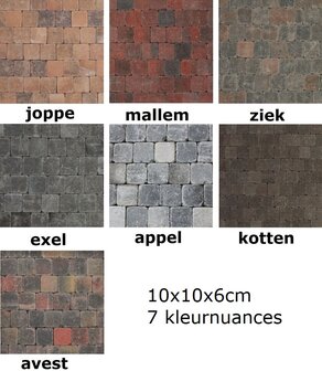 10x10x6cm sierbestrating appel