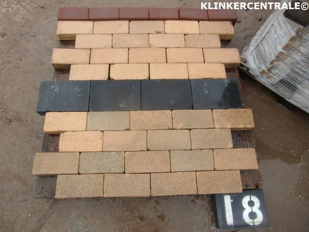 gebruikte gebakken plat keiformaten 23x11,5x6cm