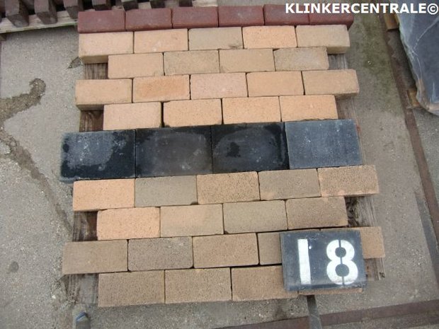 gebruikte gebakken plat keiformaten 23x11,5x6cm