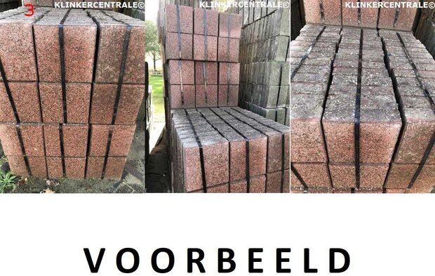 voorbeeld gebruikte stoeptegels