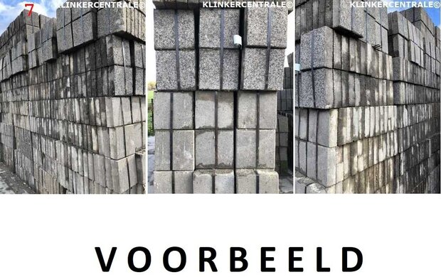 voorbeeld gebruikte stoeptegels