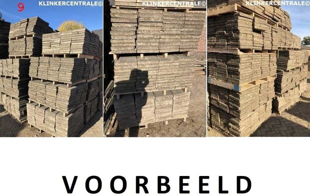 voorbeeld gebruikte stoeptegels