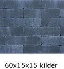 15x15x60cm stapelblok wallblock brokkel antraciet kilder