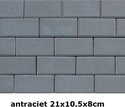 21x10,5x8cm antraciet volledige kleuring